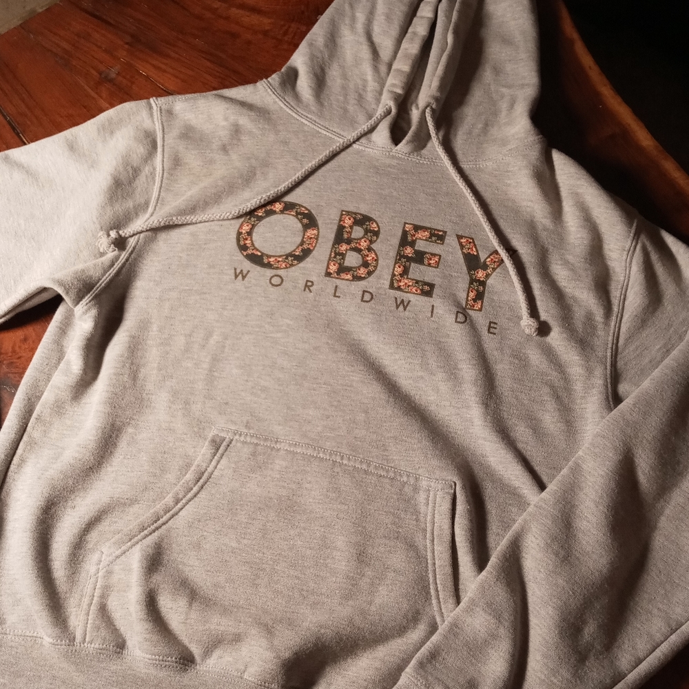 OBEY FLORAL HOODIE